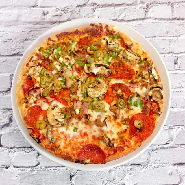 Mancino's Pride Pizza.